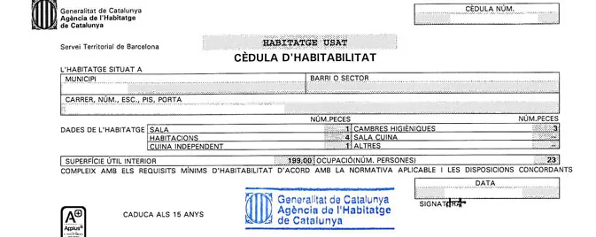 cedula de habitabilidad